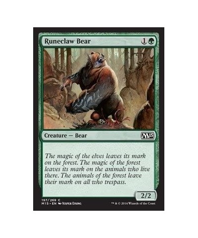 Runeclaw Bear (197/269) - Magic 2015 - Foil $11.46 Card Games