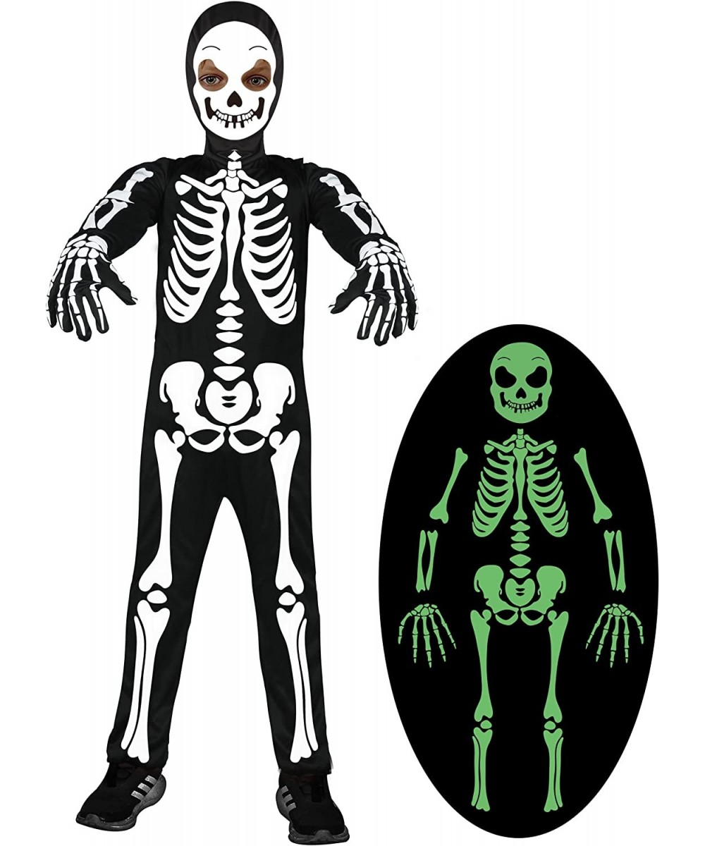 Kids Skeleton Costumes Glow in The Dark Halloween Scary Jumpsuit for Girls Boys $28.00 Kids' Costumes