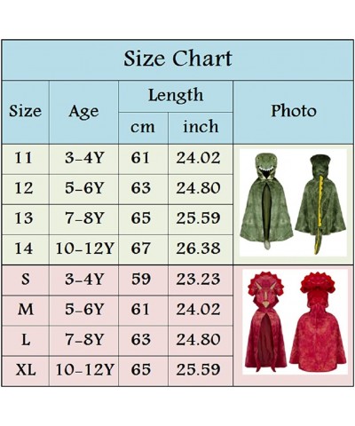 Toddler Kids Boy Girl Dragon Costume Cloak Dinosaur Hooded Cape Robe Halloween Fancy Dress Up Theme Party Outfits $44.46 Kids...