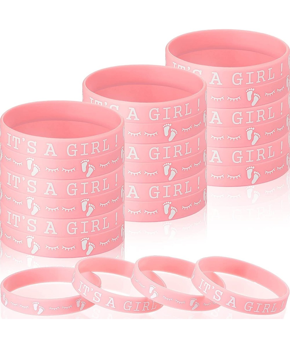 Baby Shower Rubber Bracelets Baby Shower Party Favor Wristbands Baby Silicone Wristband Bracelet Baby Shower Gender Reveal Pa...