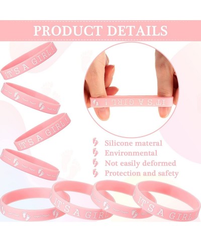 Baby Shower Rubber Bracelets Baby Shower Party Favor Wristbands Baby Silicone Wristband Bracelet Baby Shower Gender Reveal Pa...