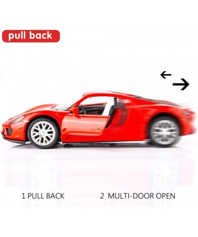 1/36 Scale 918 Casting Car Model Zinc Alloy Toy Car for Kids Pull Back Vehicles Toy Car for Toddlers Kids Boys Girls Gift (Re...