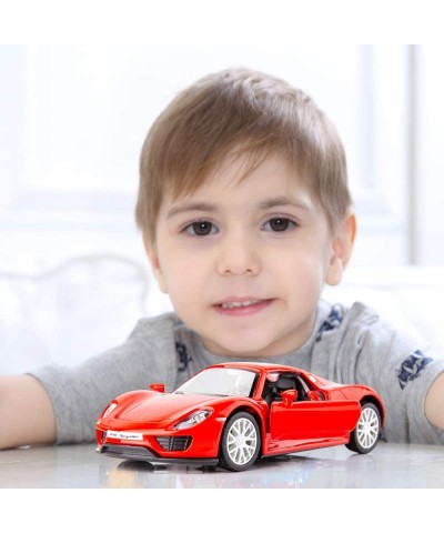 1/36 Scale 918 Casting Car Model Zinc Alloy Toy Car for Kids Pull Back Vehicles Toy Car for Toddlers Kids Boys Girls Gift (Re...