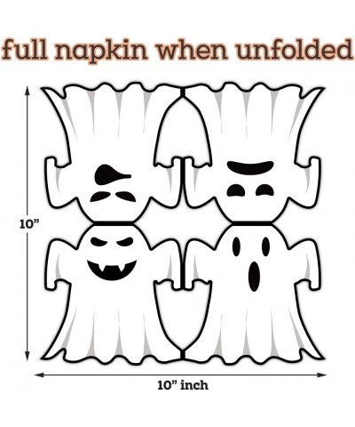 Halloween Party Supplies 24 Serving - Pumpkin Shaped Plates Ghost Shaped Napkins Orange Cups - Disposable Halloween Decoratio...