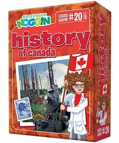 Professor Noggin's History of Canada Trivia Card Game - an Educational Trivia Based Card Game for Kids - Trivia True or False...