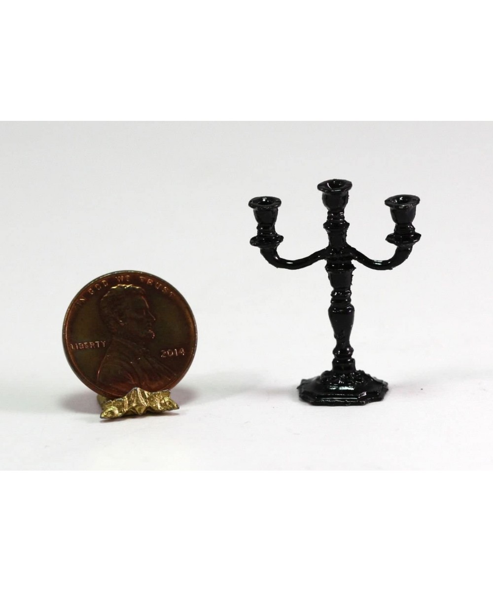 Victorian or Halloween Black Candelabra $23.13 Dollhouse Accessories