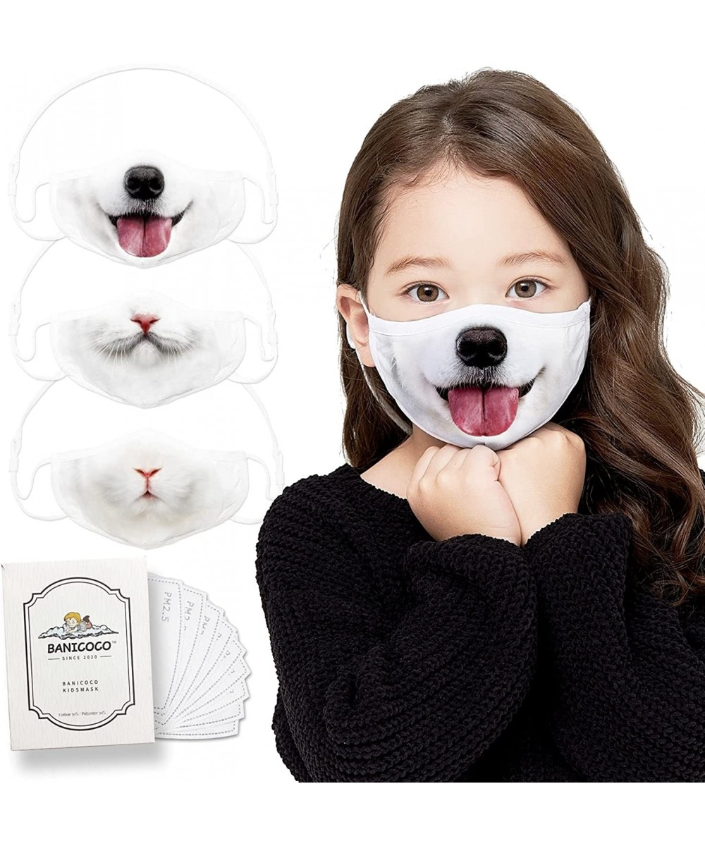 Kids Face Mask(5~10 Yrs) - 3 Reusable Cloth Masks - Lanyard & Filter pocket - 9 pcs PM 2.5 Filters $18.94 Kids' Dress-Up Acce...