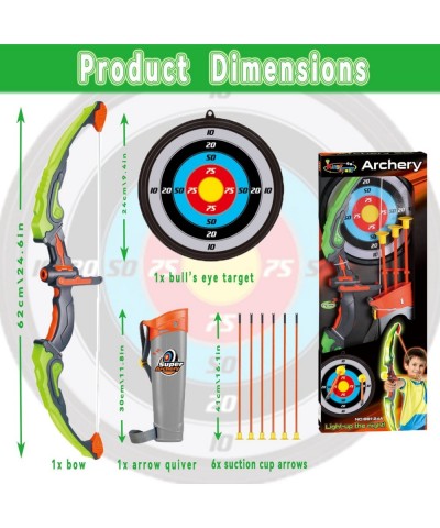 Bow Arrow Toy Set for Kids Boys Girls Ages 5-12.Light Up Function Toys with 6 Suction Cup Arrows Outdoor Play Toys for Kids 4...