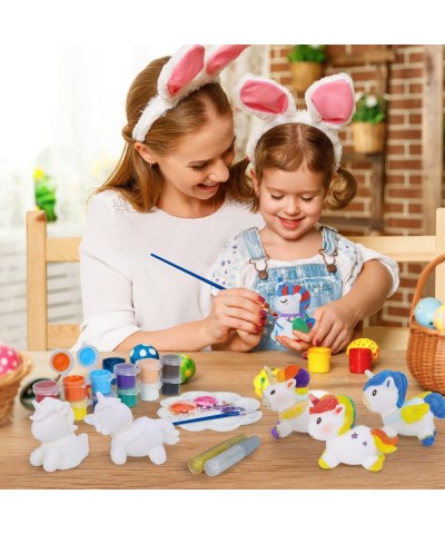 Unicorn Painting Toys with Puzzle Arts and Crafts for Kids 6 Year Old Girls-Include 6 Cute Unicorn Figurine and 1 Big Puzzle ...