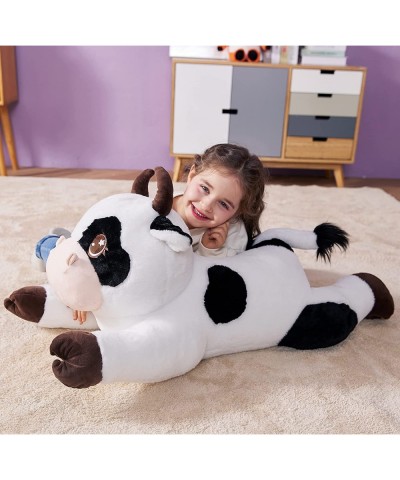 Giant Cow Stuffed Animal Plush Toy Large Cow Cute Jumbo Soft Toys Huge Big Size Plushy Fluffy Fat Oversized Plushie Gifts for...