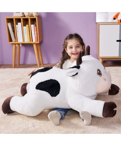 Giant Cow Stuffed Animal Plush Toy Large Cow Cute Jumbo Soft Toys Huge Big Size Plushy Fluffy Fat Oversized Plushie Gifts for...