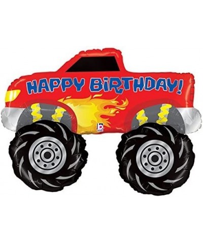 Betallic 40" Happy Birthday Monster Truck 4 x 4 Big Wheel Racing Party Mylar Foil Helium Balloon $15.52 Kids' Party Decorations