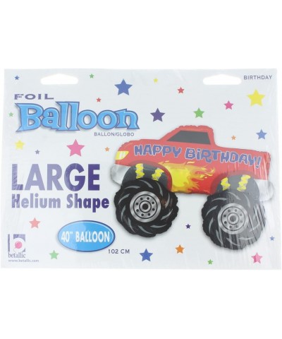 Betallic 40" Happy Birthday Monster Truck 4 x 4 Big Wheel Racing Party Mylar Foil Helium Balloon $15.52 Kids' Party Decorations