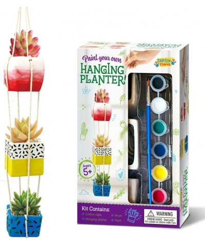 Kids Paint Your Own Hanging Flower Pot Planter Craft Kit - Ceramic Painting Kit - Craft Kit for Kids $32.89 Craft Kits