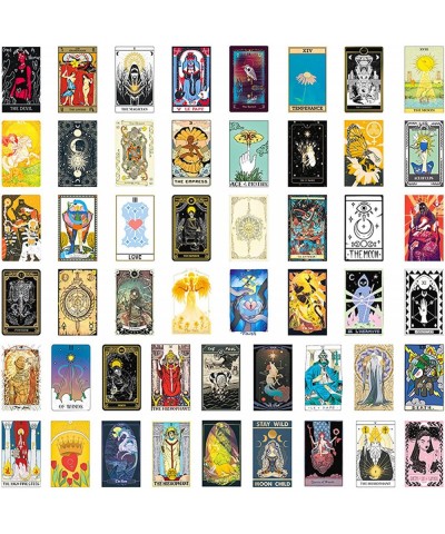 Halloween Tarot Stickers 50PCS Aesthetic Spiritual Healing Religious Witchy Stickers for Water Bottle Skateboard Keyboard Lap...