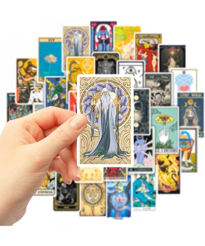 Halloween Tarot Stickers 50PCS Aesthetic Spiritual Healing Religious Witchy Stickers for Water Bottle Skateboard Keyboard Lap...