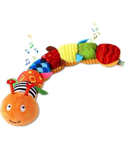 Baby Musical Caterpillar Worm Soft Infant Plush Toys for Babies Newborn Girls Boy Toddler Educational Interactive Sensory Tex...