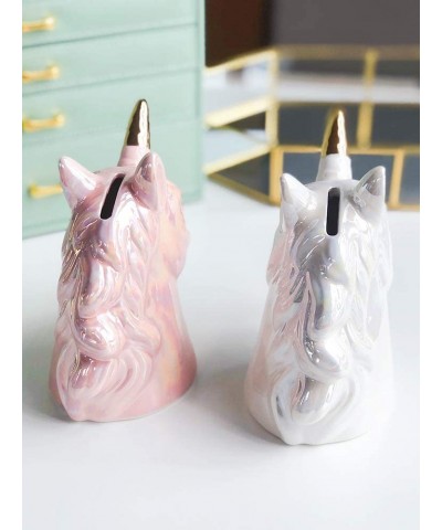 Ceramic Unicorn Money Bank Piggy Bank Ornament Home Decoration $17.54 Kids' Money Banks