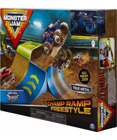 Monster Jam Official Champ Ramp Freestyle Playset Featuring Exclusive 1:64 Scale Die-Cast Son-uva Digger Monster Truck Kids T...