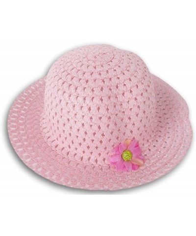 Easter Springtime Colorful Kids' Straw Hat with Daisy Accent - Crown Measures 6.75 Inches $15.86 Kids' Dress-Up Accessories