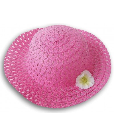 Easter Springtime Colorful Kids' Straw Hat with Daisy Accent - Crown Measures 6.75 Inches $15.86 Kids' Dress-Up Accessories