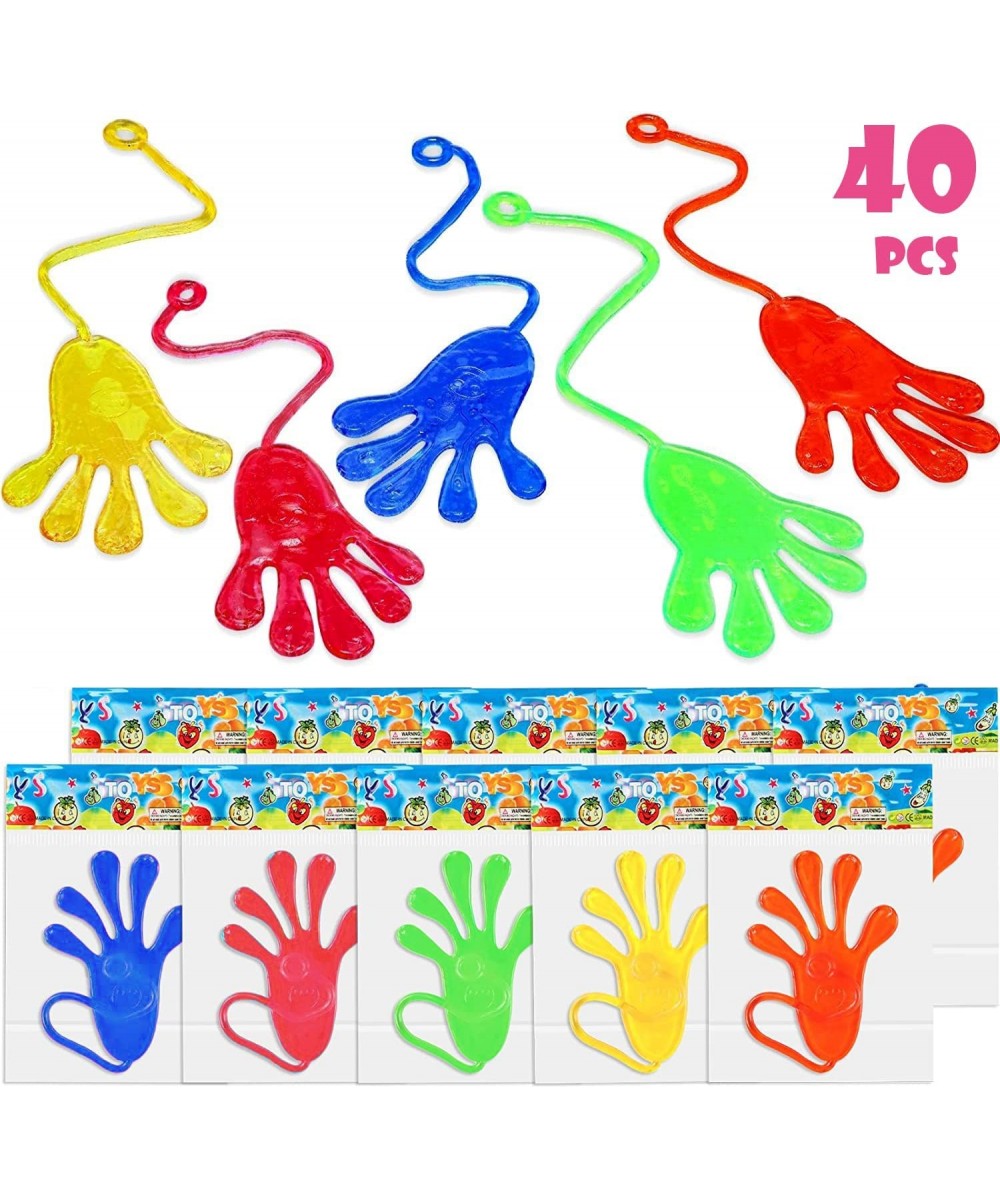 40 Pcs Sticky Hands for Kids Stretchy Treasure Box Toy Classroom Prize Students Sensory Fidget Bulk Prize Box Toy Chest Fille...