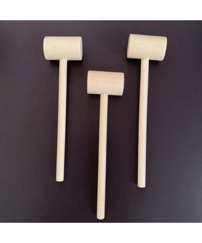 20pcs Mini Wooden Hammers Kids Playing Learning Hammer Tools Tiny Food Cracker Hammers Miniature House Hammer Mallet Tools (R...