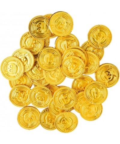 100pcs Plastic Pirate Gold Coins Pirate Treasure Coins Toy Coins for Party Supplies Props Decoration $21.94 Money & Banking P...