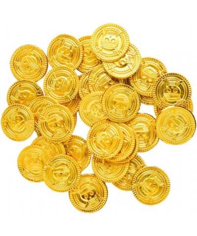 100pcs Plastic Pirate Gold Coins Pirate Treasure Coins Toy Coins for Party Supplies Props Decoration $21.94 Money & Banking P...