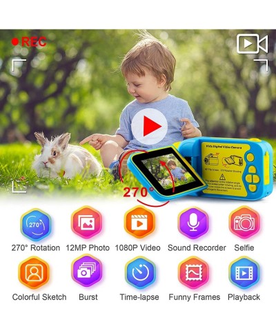 Kids Camera Toy-270degr Rotation Screen Children Camera Age 3-9 Yrs Old Gift Boys&Girls Birthday Holiday Kids Camcorder Recor...