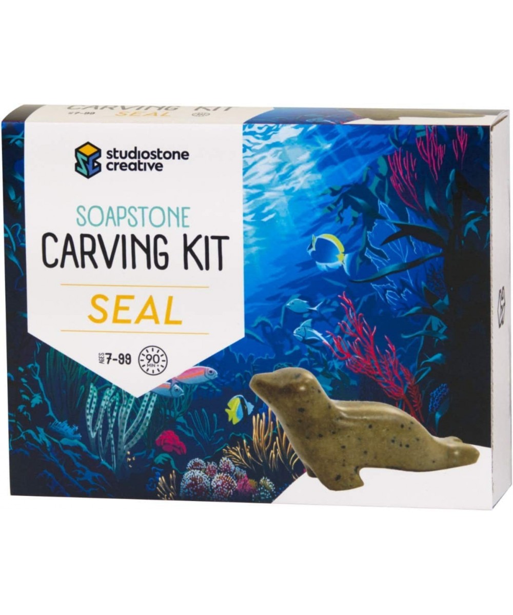 Seal Soapstone Sculpture Carving DIY Arts and Crafts Kit for Kids Adults $54.18 Craft Kits