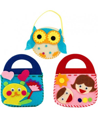 6Pcs Sewing Kit for Kids Creative Kids Handbag Cartoon Nonwoven DIY Handbag Kit for Girls Kit Crafts and Arts $26.53 Craft Kits