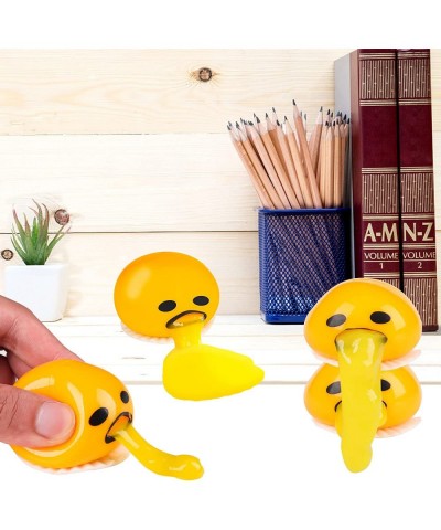 4 Pack Puke Balls Puke Stress Balls Puke Yolk Stress Balls Yellow Round Puke Suck Lazy Yolks Valentine's Day Prank Egg Toys $...