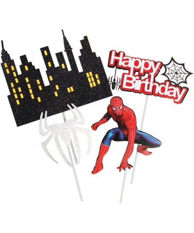 Spider Birthday Cake Toppers Kids Superhero Party Decorations $16.30 Kids' Party Decorations