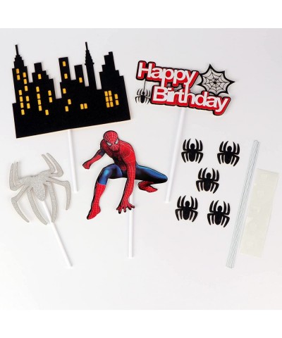 Spider Birthday Cake Toppers Kids Superhero Party Decorations $16.30 Kids' Party Decorations