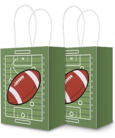 Football Party Bags Gift Bags Kraft Bags with Handle for Birthday Football Goodie Bags Football Theme Party Favor Bags and an...