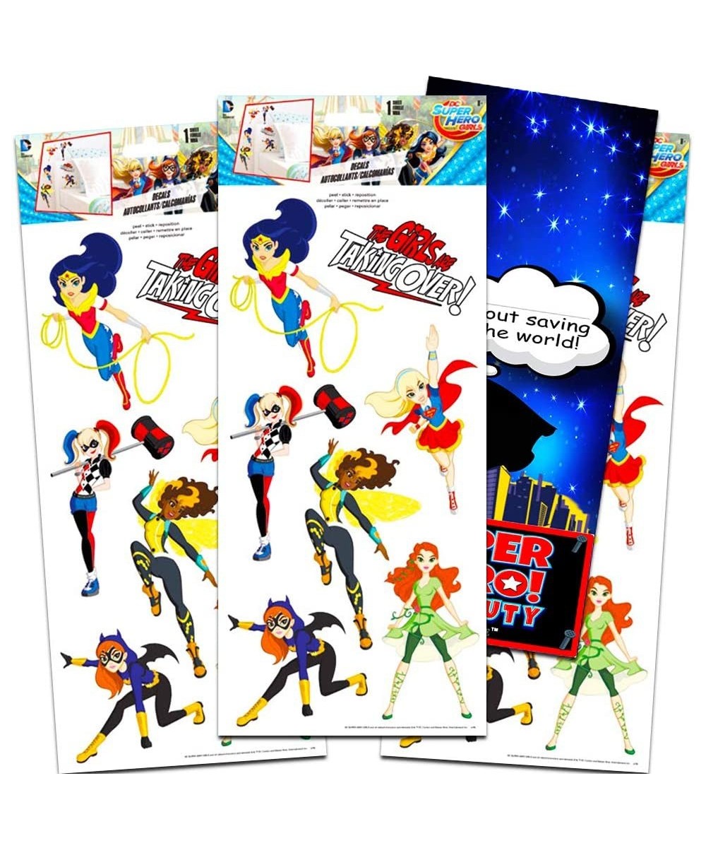 DC Super Hero Girls Decals Bundle - Over 20 Large Super Hero Girls Wall Stickers Featuring Wonder Woman Supergirl Batgirl wit...