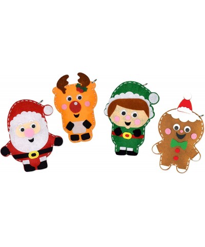 4 Pk Kids Sewing Crafts Stuffed Animals Sewing Kit Sewing Kit for Kids Beginner Crafts for Kids DIY Kit Christmas Crafts for ...