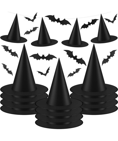 Halloween Witch Hat Costume Accessory Black Witch Hats for Women Cosplay Carnivals Holiday Halloween Party Favors for Yard De...