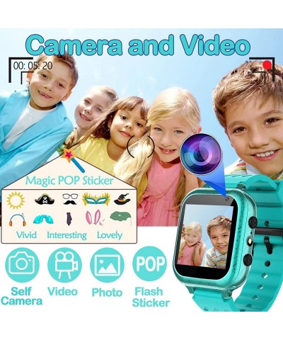 Kids Game Smart Watch for Kids with 26 Puzzle Games HD Touch Screen Camera Video Music Player Pedometer Alarm Clock Flashligh...