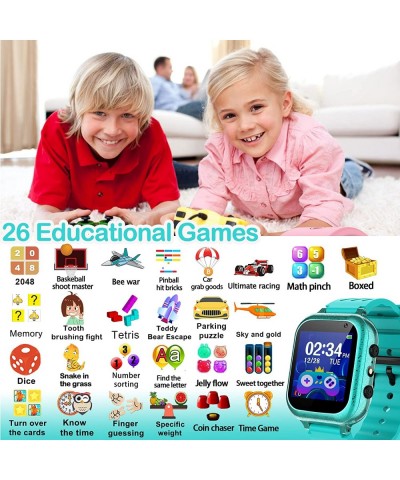 Kids Game Smart Watch for Kids with 26 Puzzle Games HD Touch Screen Camera Video Music Player Pedometer Alarm Clock Flashligh...