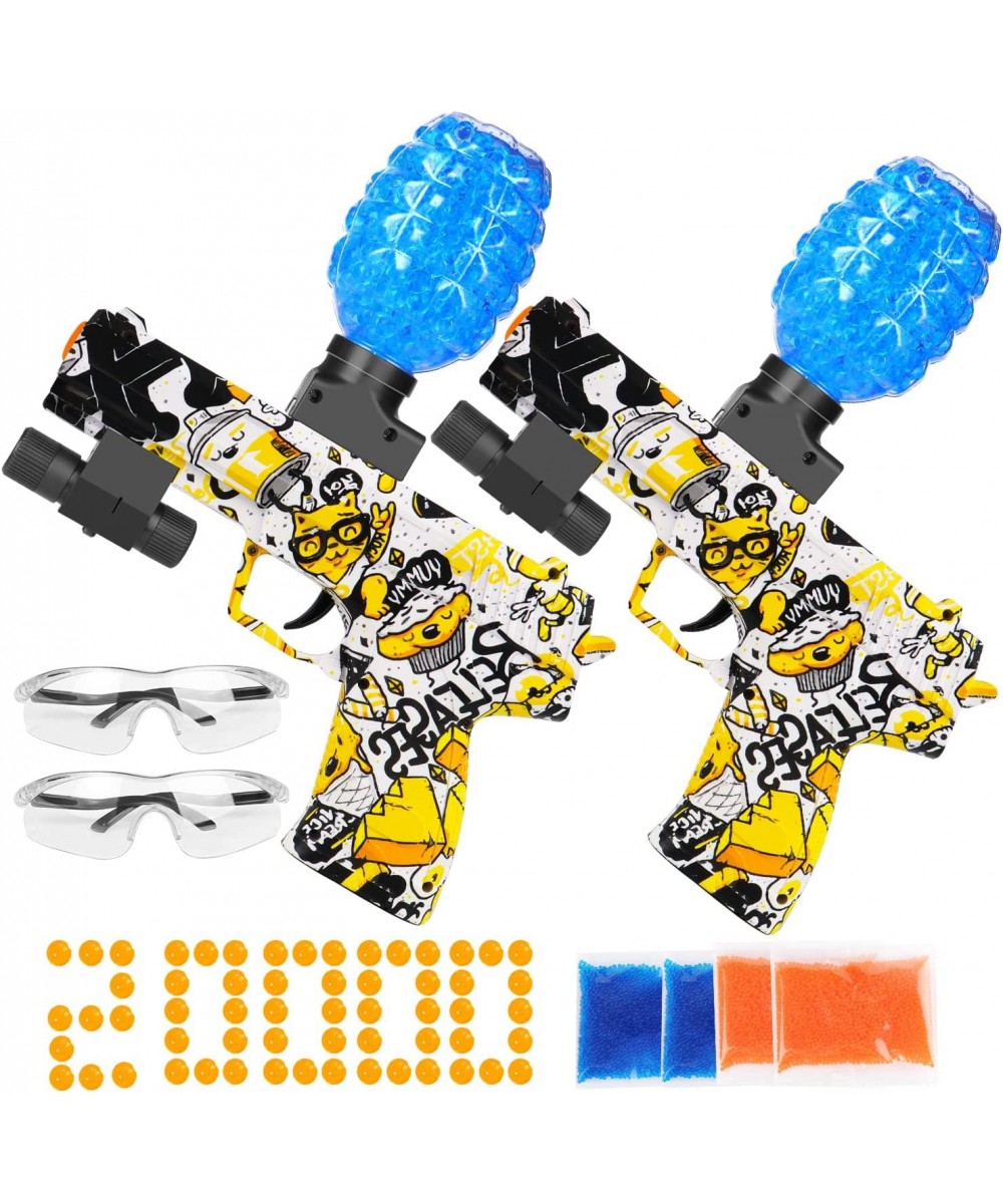 2 Packs Electric with Gel Ball Blaster - Splatterball Blaster with 20 000 Gel Balls High-Performance Shooting Games for Outdo...