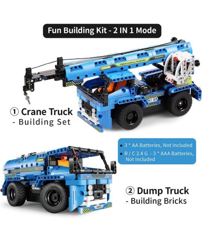 Remote Control STEM Building Toys for 6-12 Year Old Boys 2-in-1 Technic Vehicle Building Kits for Kids 8-12 Construction Erec...