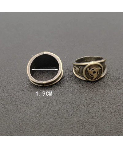 Vintage Akatsuki Ring Set Japanese Anime Ring Kit Cosplay Finger Rings Anime Costume Accessories Japanese Fancy Pendant Carto...