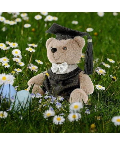 Couple Man Woman Teddy Bear Lover Graduation Stuffed Animal Plush Black Bachelor's Cap for Class of 2022 Graduation Gift 2 Pa...