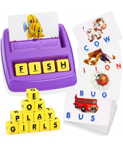 Educational Toys for 3-8 Year Old Boys Girls Learning Toys Flash Cards Matching Letter Game Birthday Halloween Christmas East...