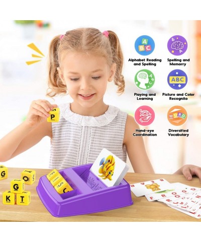 Educational Toys for 3-8 Year Old Boys Girls Learning Toys Flash Cards Matching Letter Game Birthday Halloween Christmas East...