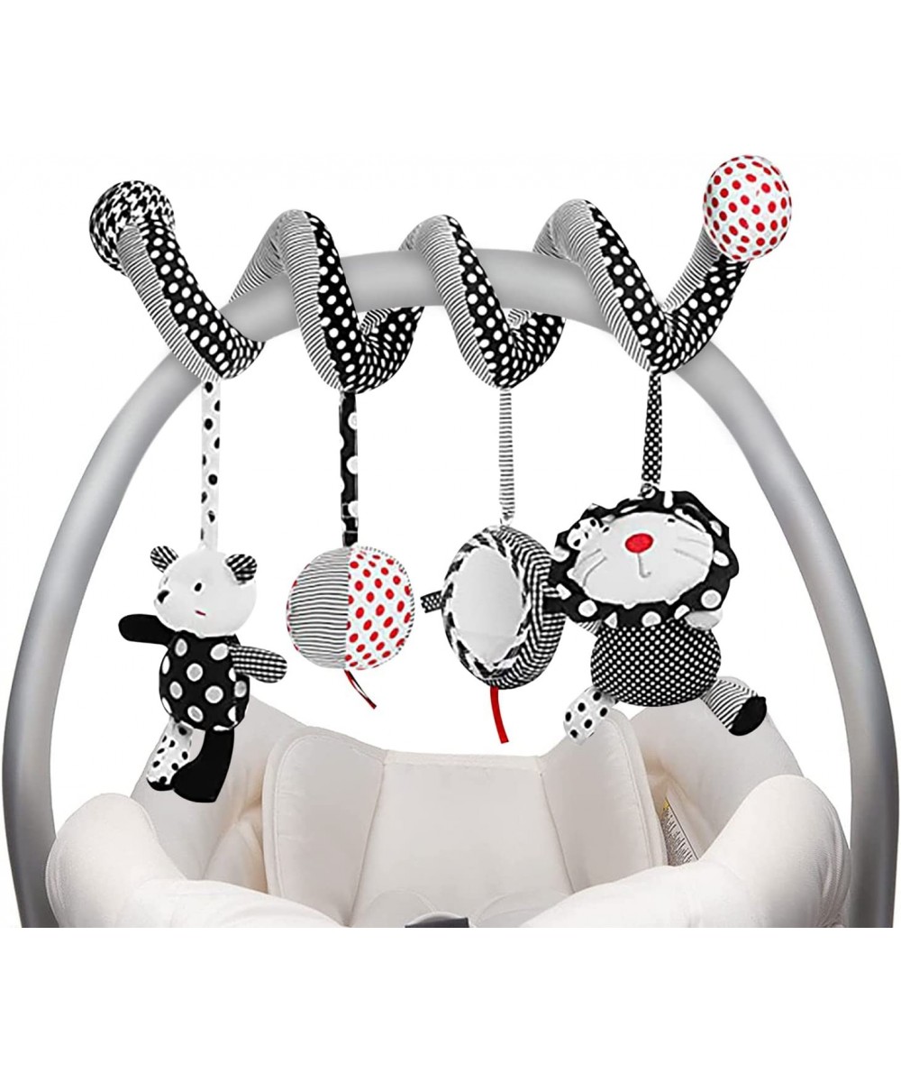 Black & White Sensory Spiral - Infant Car Seat Crib Bar Baby Stroller Soft Activity Toy $39.46 Baby Car Toys & Stroller Toys