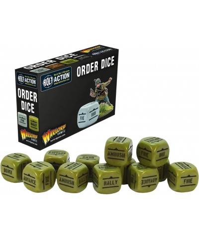 – Bolt Action Dice Order D6 Pack of 12 Green Dice and Actions are Inscribed with Black Digital Bundle – Miniatures Wargame Di...