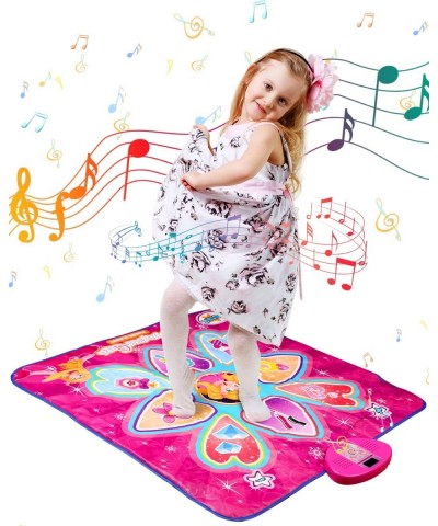 Dance Mat for Kids Music Mat for Girls Electronic Dance Mats with Non-Slip Socks LED Lights 7 Game Modes Built-in Music Adjus...